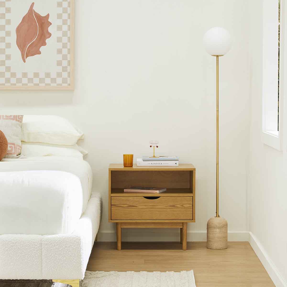 Luna Open Bedside Table