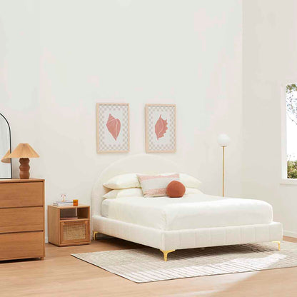 Harlo Boucle Double Bed Head