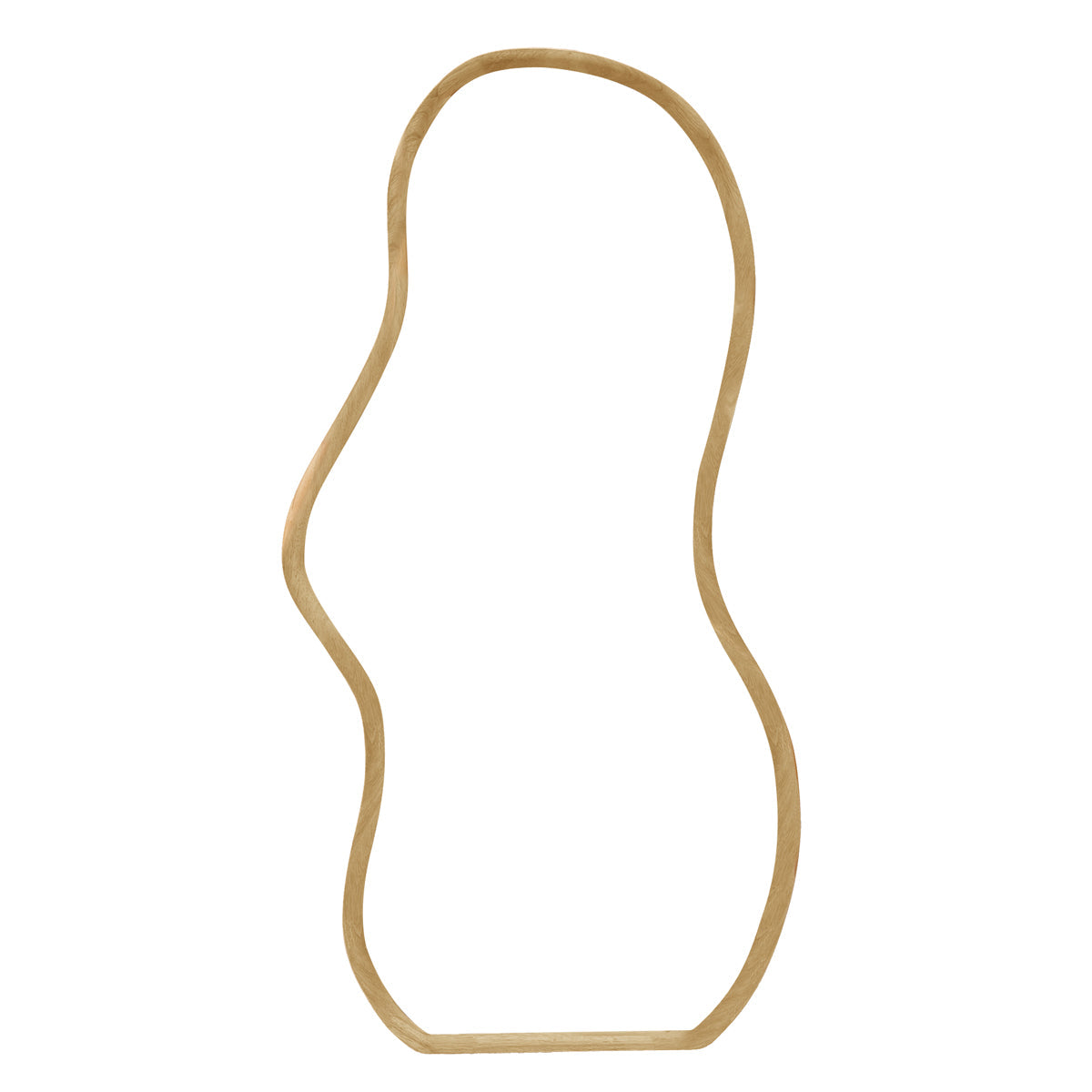 Florentina Oak Curve Floor Mirror (90 x 180cm)