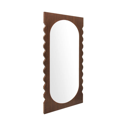 Azzurra Walnut Floor Mirror