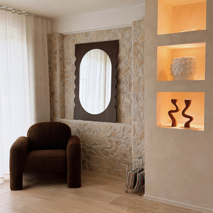 Azzurra Walnut Wall Mirror