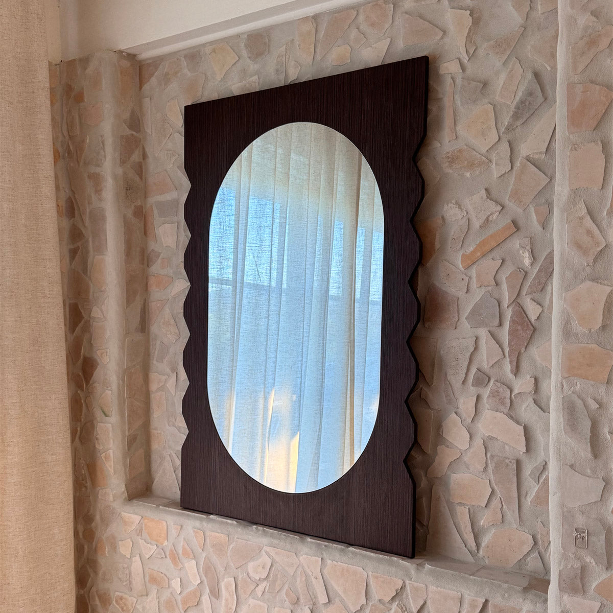 Azzurra Walnut Wall Mirror