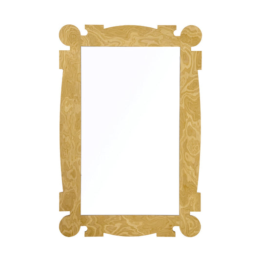 Nikita Textured Oak Wall Mirror