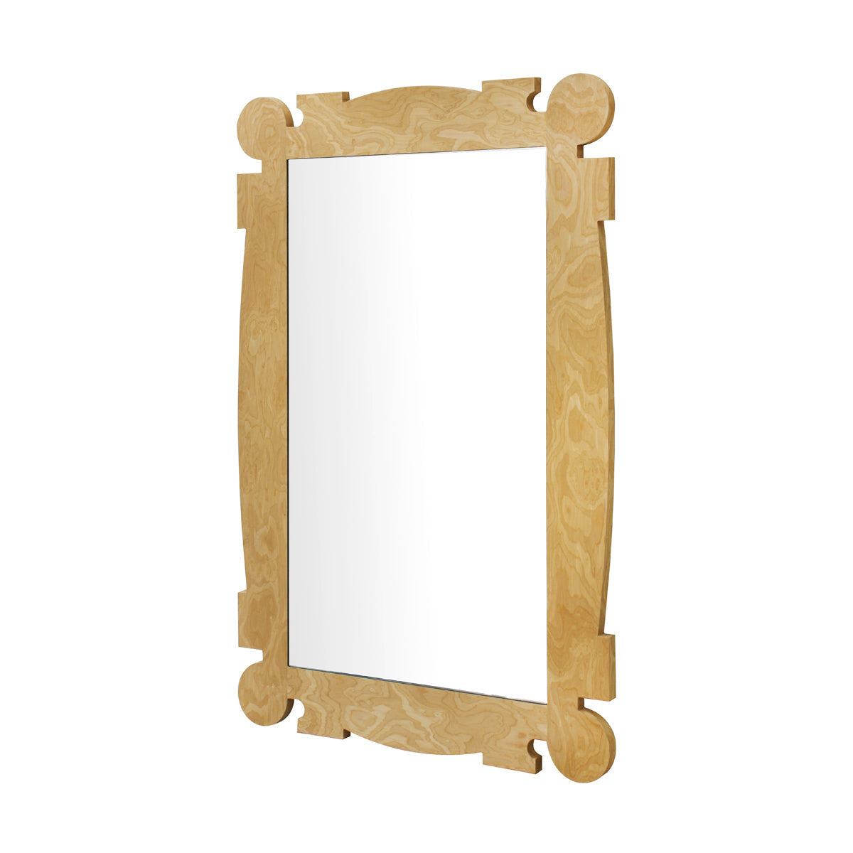 Nikita Textured Oak Wall Mirror