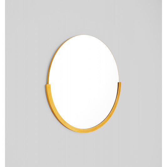 Dawn Round Mirror (Brass)