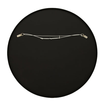 Flynn Round Mirror (Black)