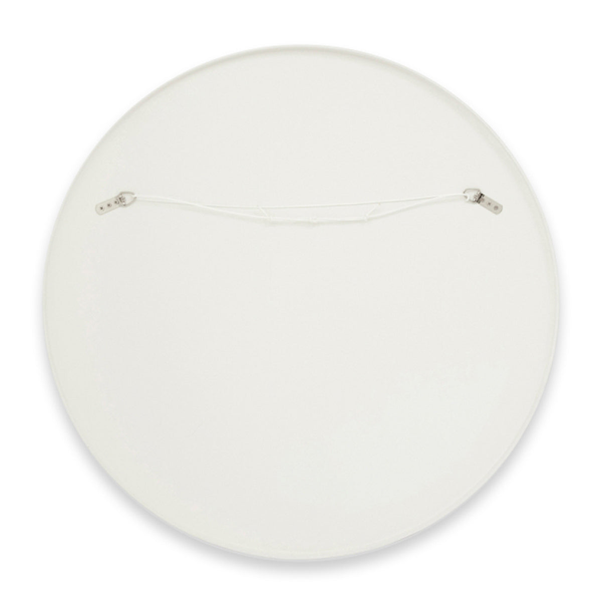 Flynn Round Mirror (White)