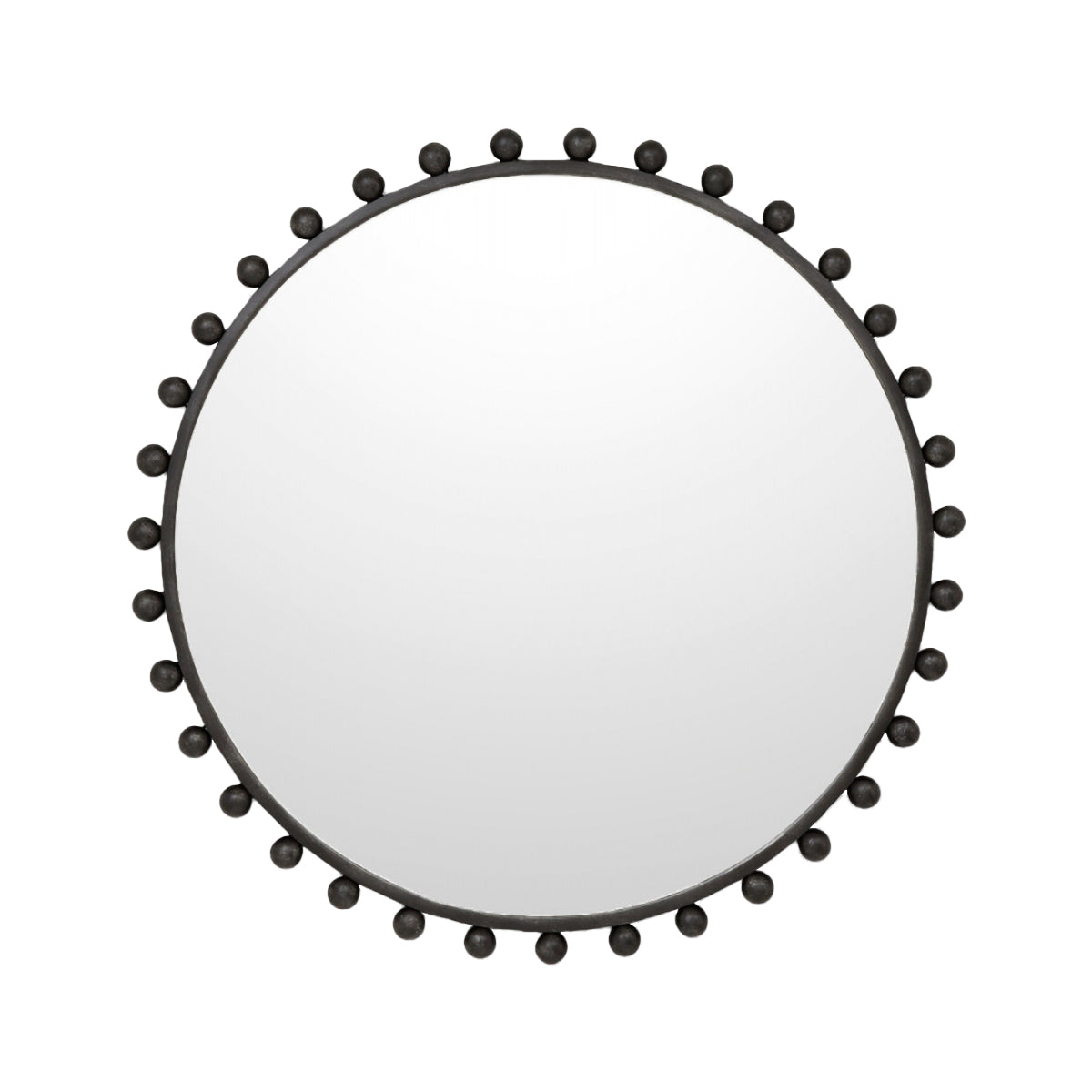 Luna Round Antique Mirror