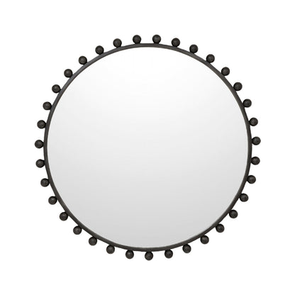 Luna Round Antique Mirror