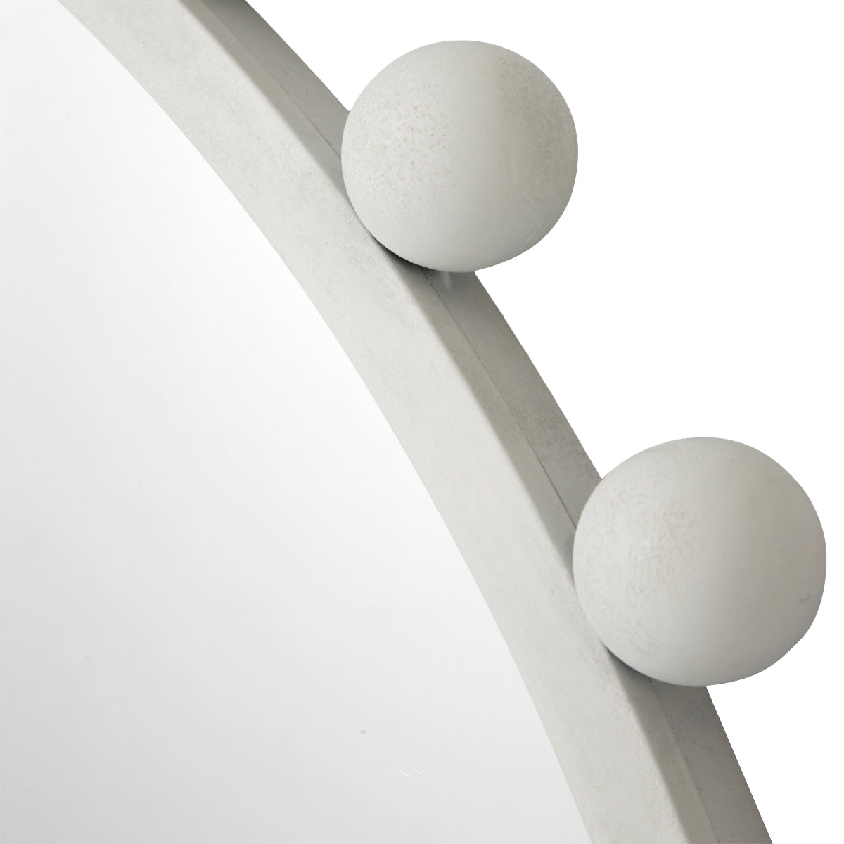 Luna Round Antique Mirror