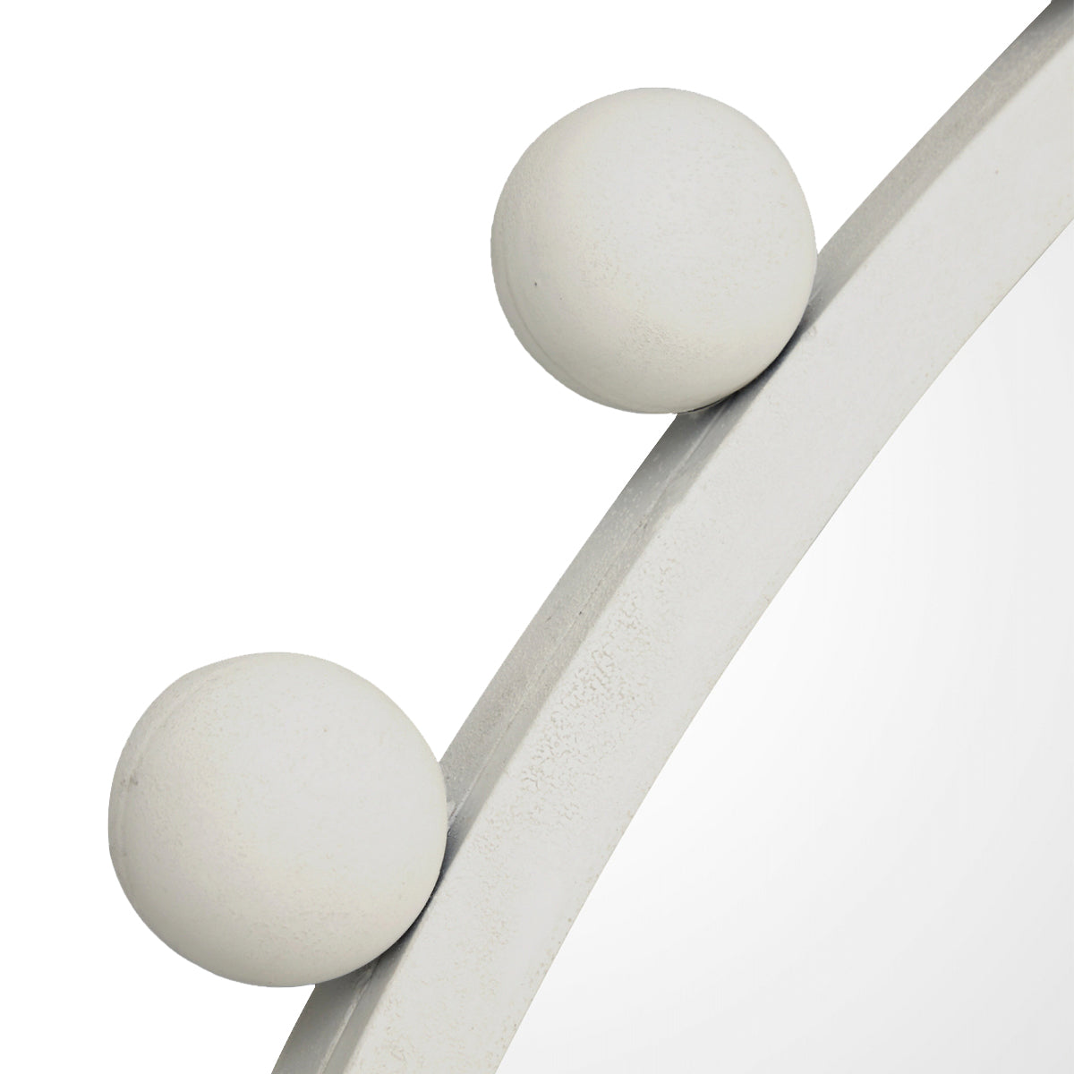 Luna Round Antique Mirror