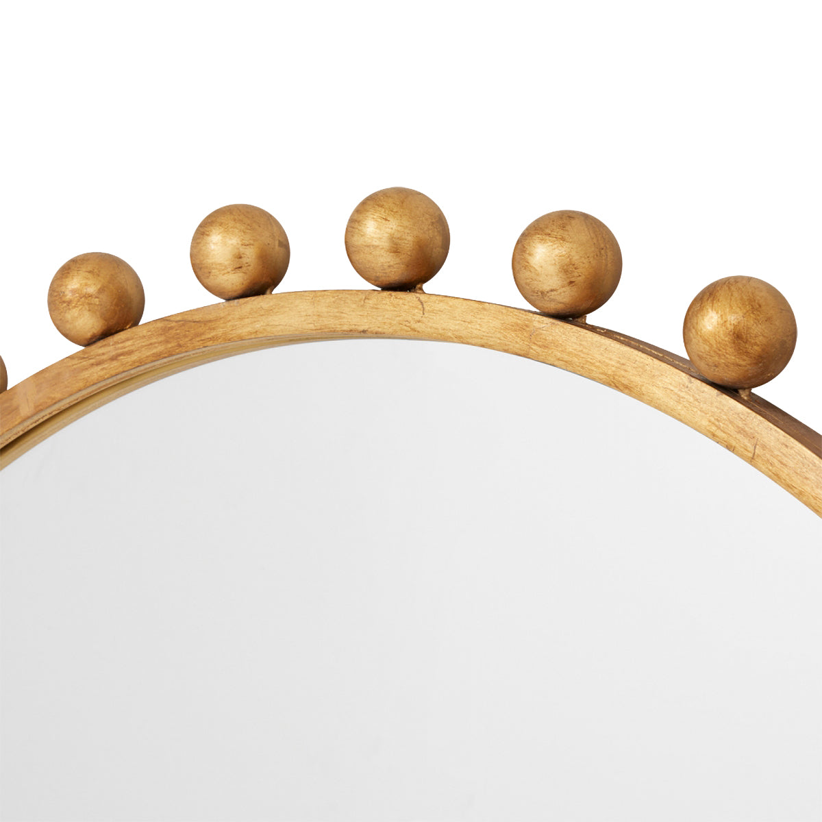 Luna Round Antique Mirror