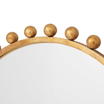 Luna Round Antique Mirror