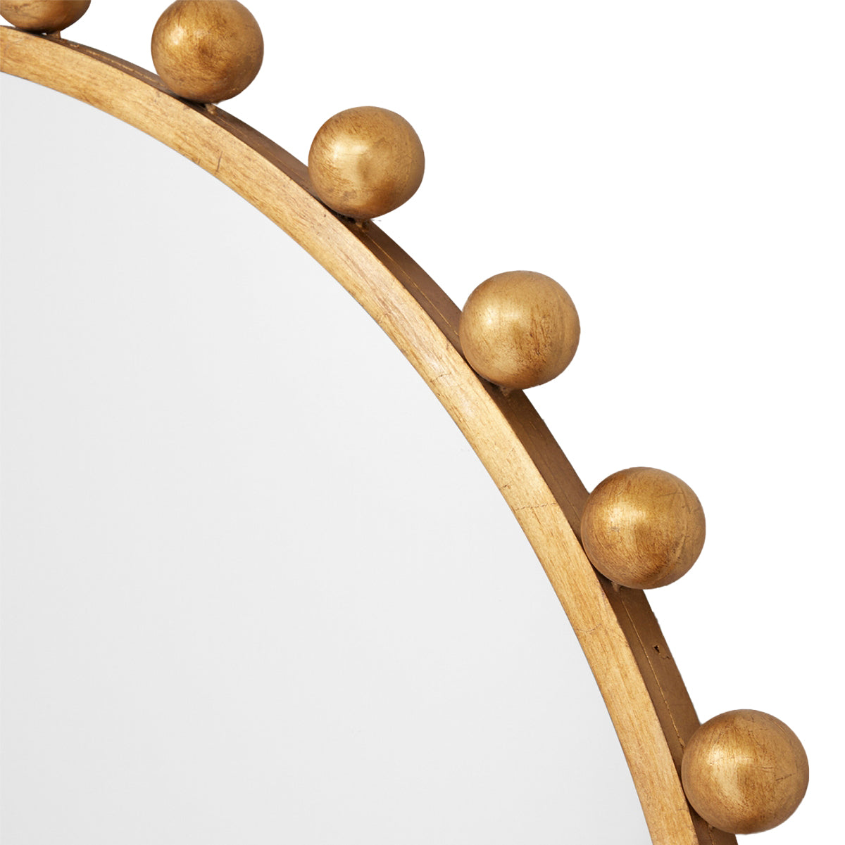 Luna Round Antique Mirror