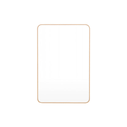 Simplicity Curve Rectangle Mirror (Oak)