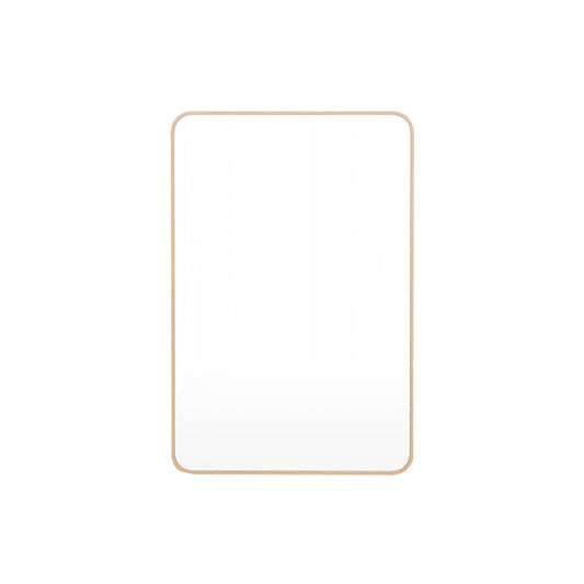 Simplicity Curve Rectangle Mirror (Oak)