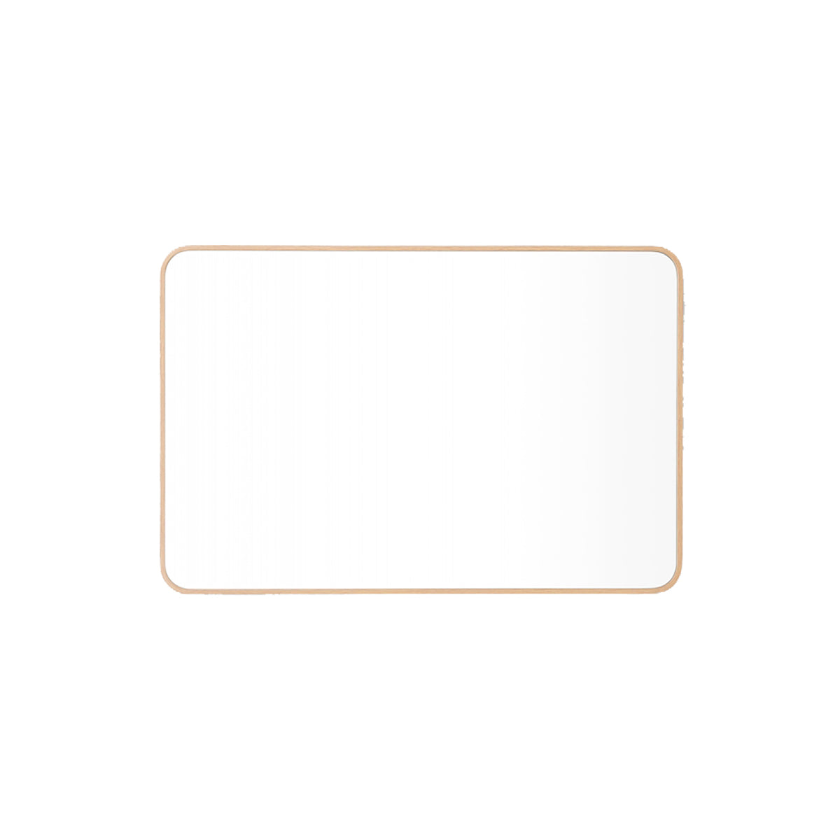 Simplicity Curve Rectangle Mirror (Oak)