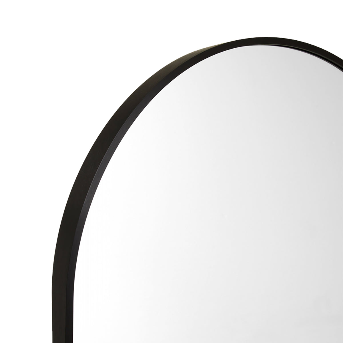 Simplicity Standing Arch Curve Mirror (Black)