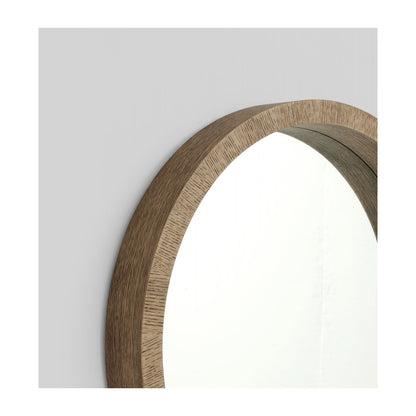 Wood Circle Mirror