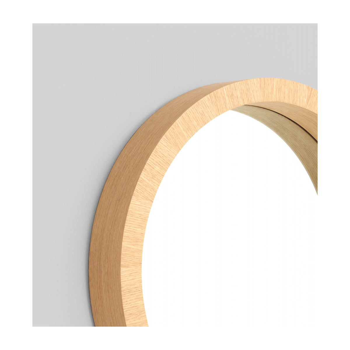Wood Circle Mirror