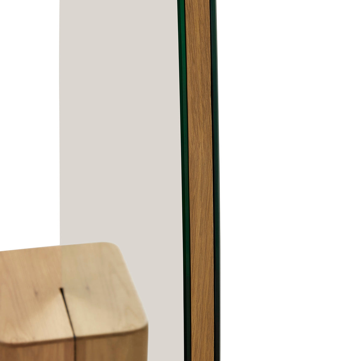 Block Floor Mirror (Oak)