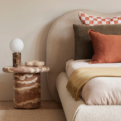 Azzurra Side Table (Tiger Onyx Finish)