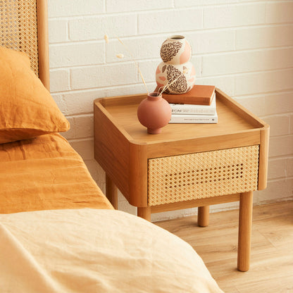 Norah Rattan Bedside Table