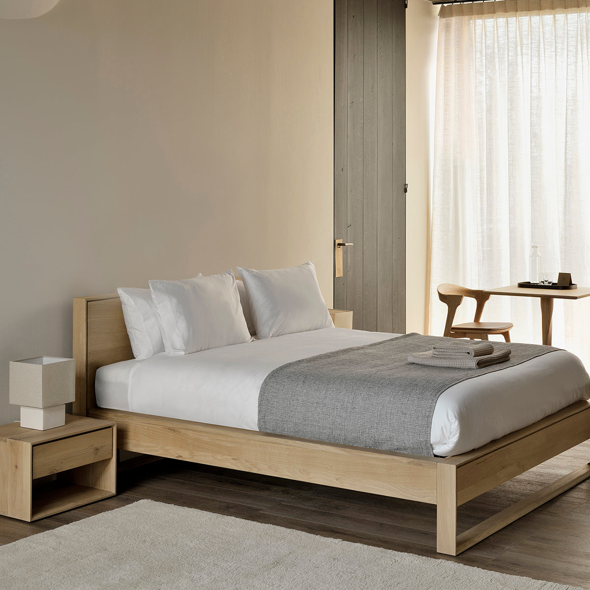 Nordic II King Bed Frame (Oak)