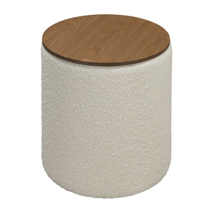 Mabel Boucle Storage Ottoman