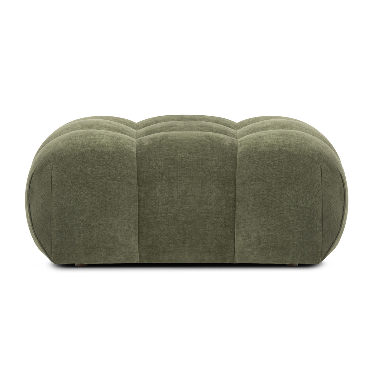 Bowie Textured Velvet Ottoman