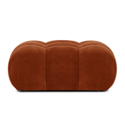 Bowie Textured Velvet Ottoman