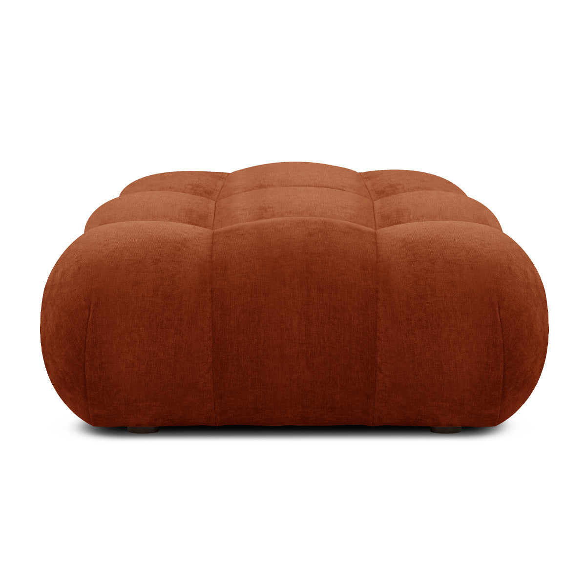 Bowie Textured Velvet Ottoman