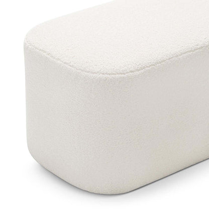 Ayla Boucle Rectangle Ottoman
