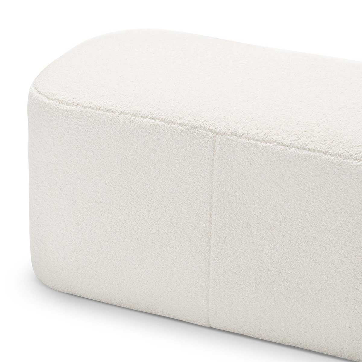Ayla Boucle Rectangle Ottoman