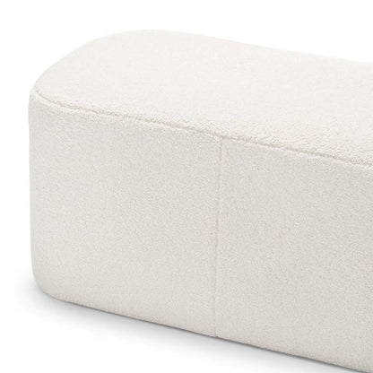 Ayla Boucle Rectangle Ottoman