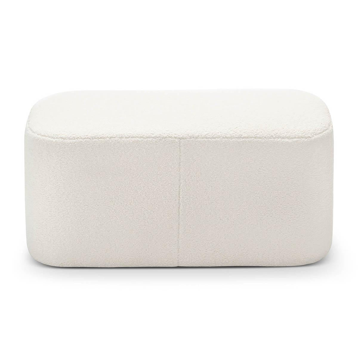 Ayla Boucle Rectangle Ottoman