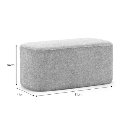 Ayla Fabric Rectangle Ottoman