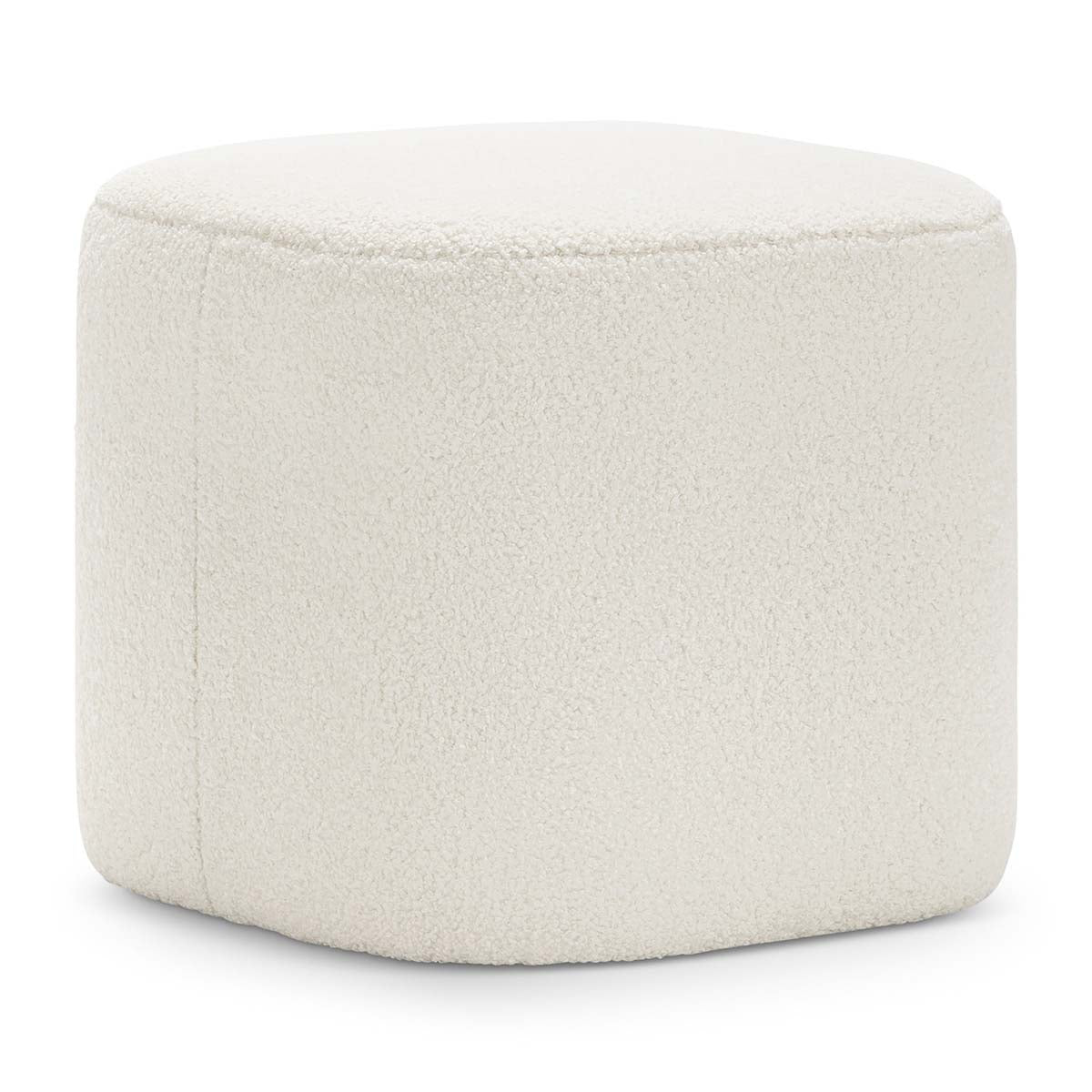 Ayla Boucle Square Ottoman