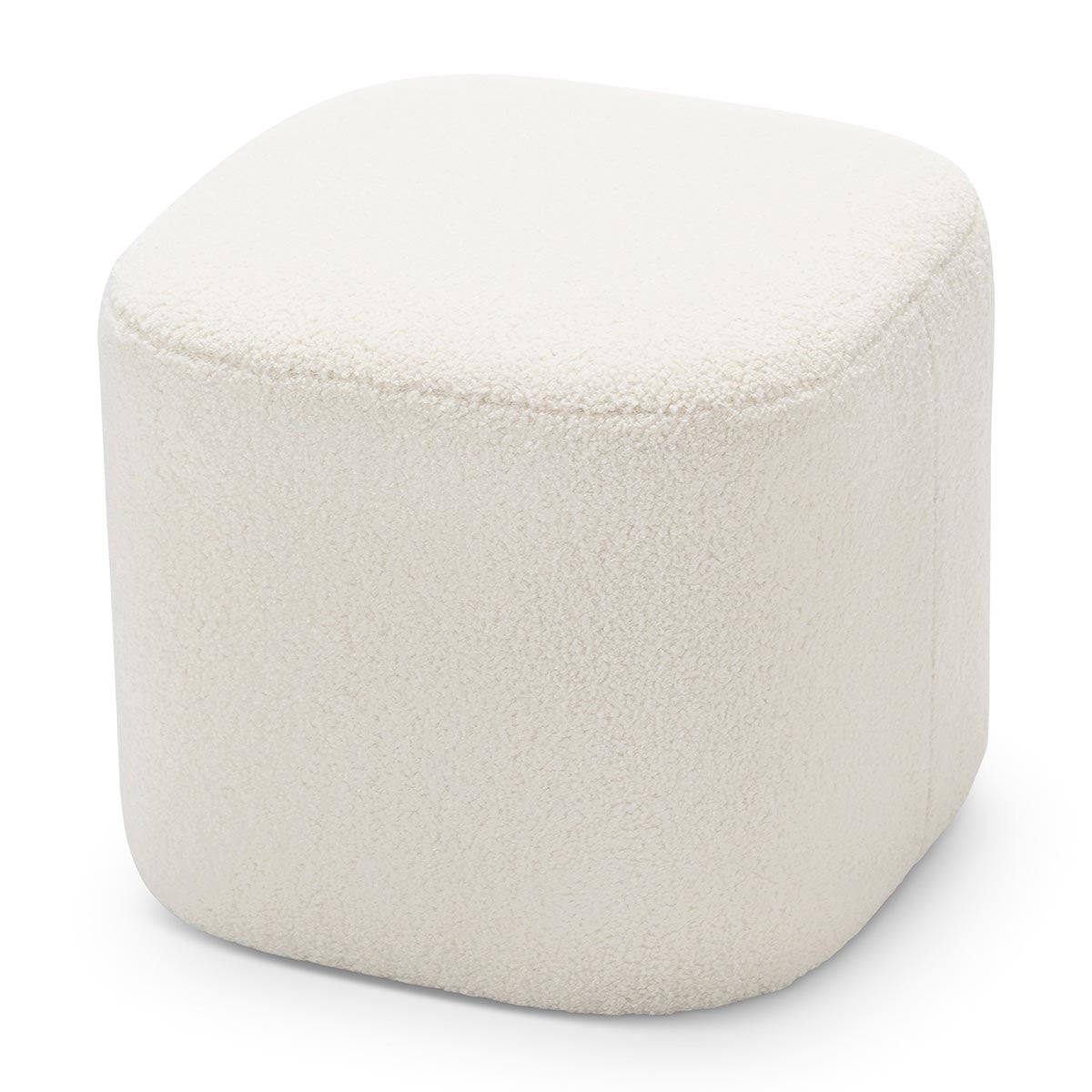 Ayla Boucle Square Ottoman