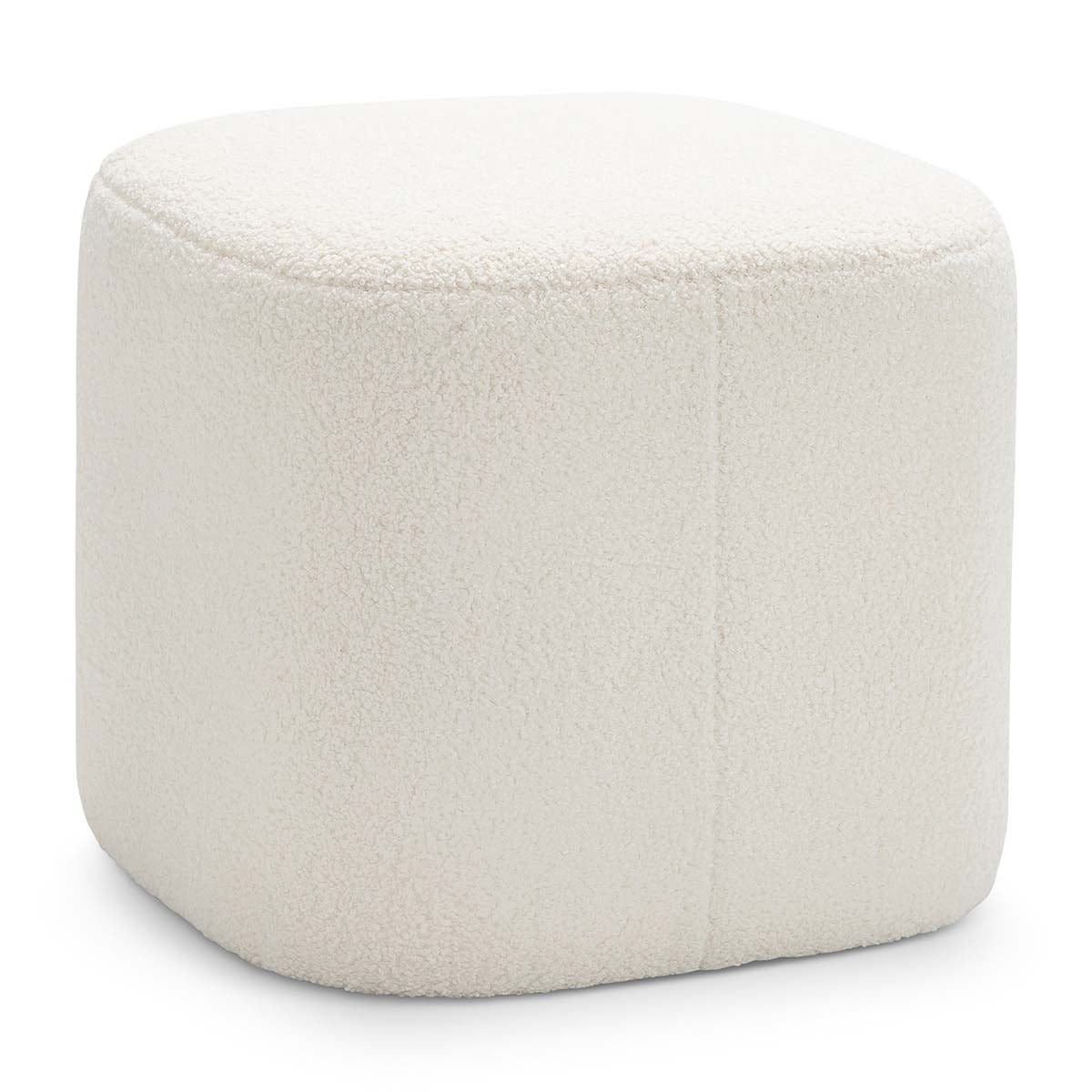 Ayla Boucle Square Ottoman