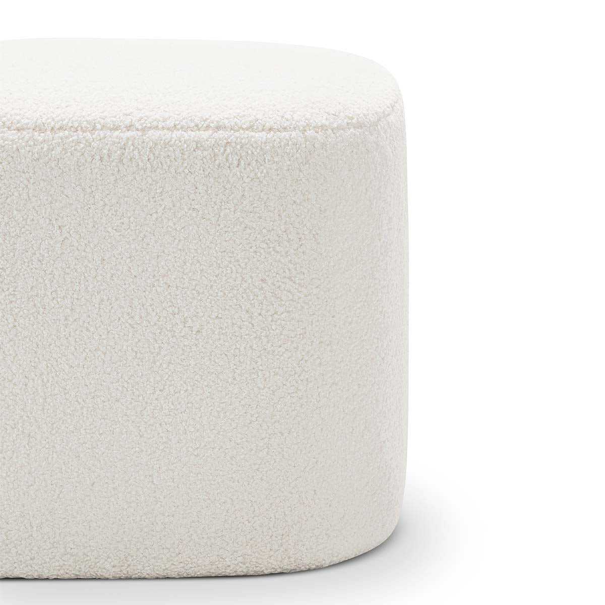 Ayla Boucle Square Ottoman