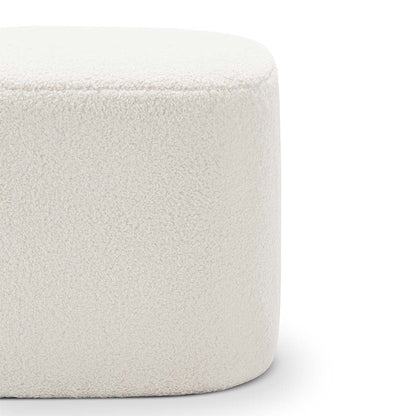 Ayla Boucle Square Ottoman