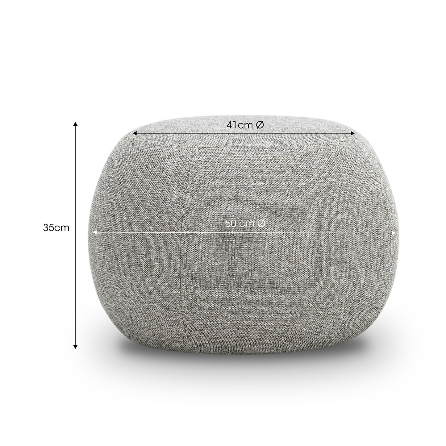 Pouf Fabric Ottoman