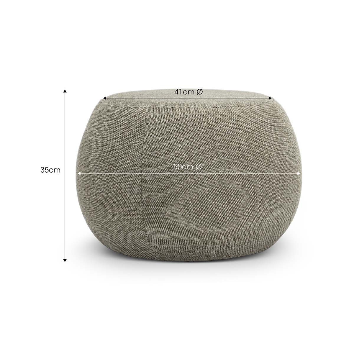 Pouf Fabric Ottoman