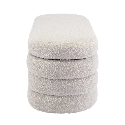 Mecca Oval Storage Ottoman