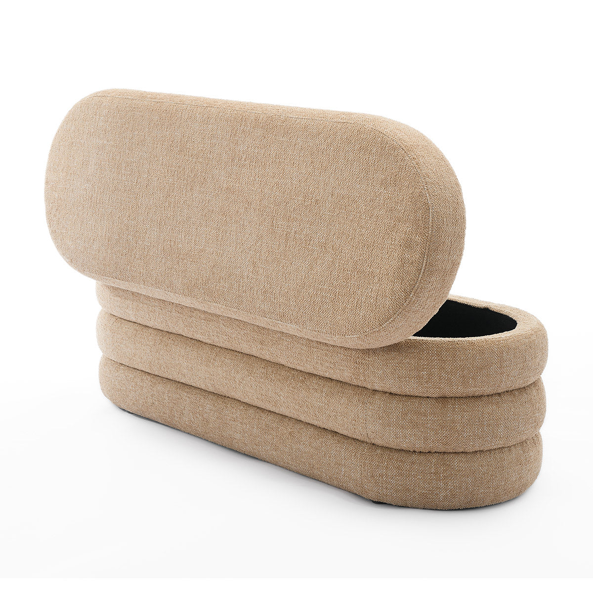 Mecca Oval Storage Ottoman