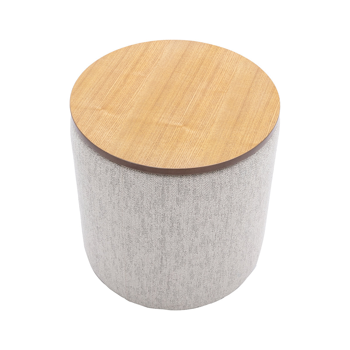 Zoe Timber Top Storage Ottoman (Small)