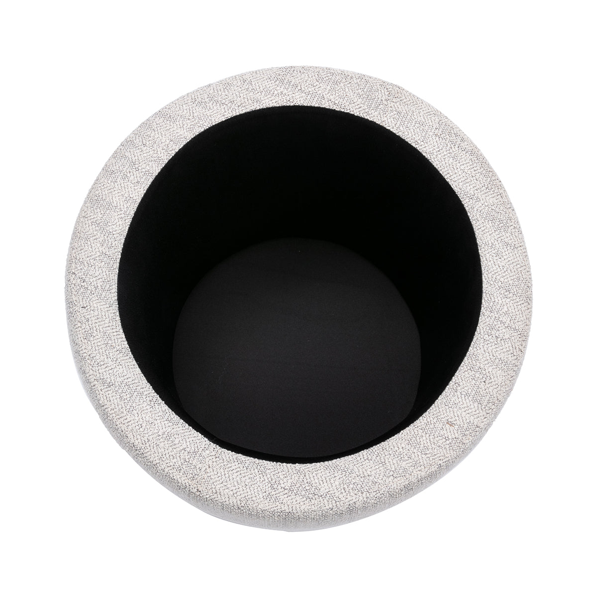 Zoe Timber Top Storage Ottoman (Small)