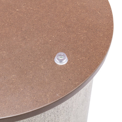 Zoe Timber Top Storage Ottoman (Small)