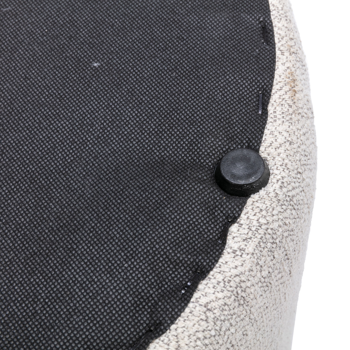 Zoe Timber Top Storage Ottoman (Small)